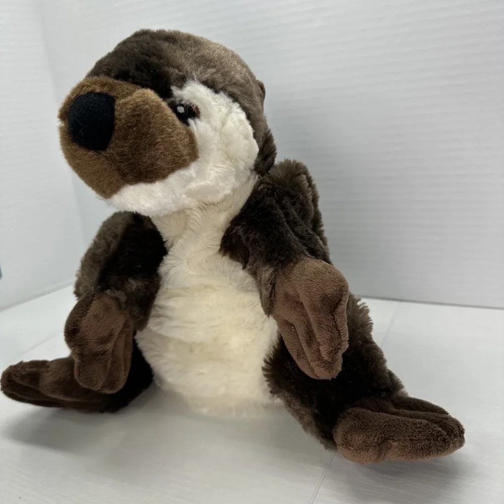 Eco Pals River Otter Hand‎ Puppet Plush Stuffed Animal Soft Toy Brown